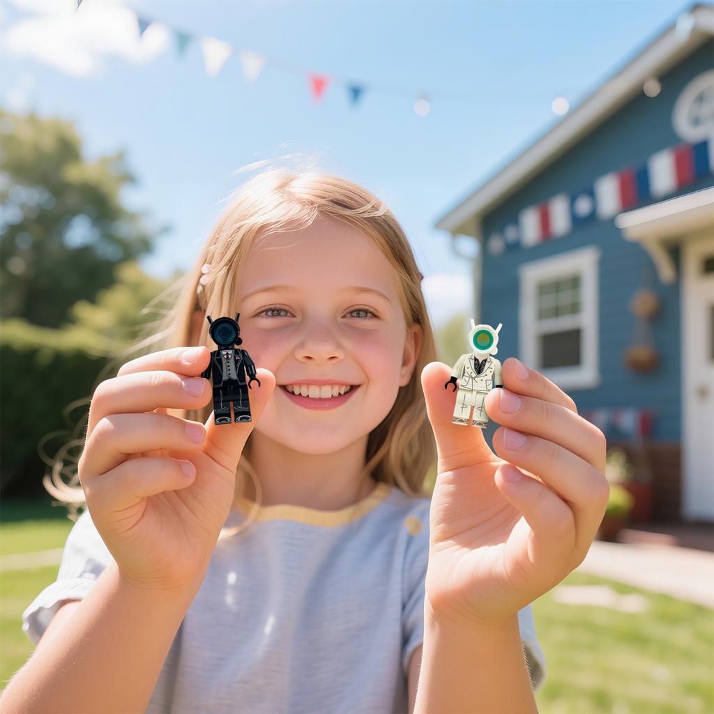The Best Gift Set For Children'S Building Block Dolls