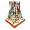 Stylish 90*90cm Spring Colorful Printed Small Square Scarf Foulard Hijabs For Women