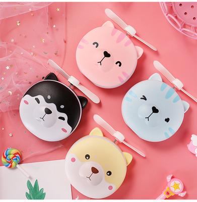 Przenośny ręczny wentylator z lusterkiem do makijażu LED Fill Light Mini USB do ładowania