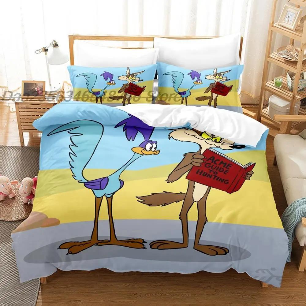 Wile E. Coyote And The Road Runne Bedding Set Single Twin Full Queen King Size Bedroom Duvet Cover Aldult Kids Quilt Cover Set