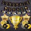 Graduation Ceremony Decoration Scholar Hat Certificate Trophy Graduation Season Theme Flag Birthday Balloon Set