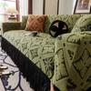 Jacquard Sofa Cover with Skirt Universal Full Coverage Stretch Slip Proof Fabric Couch Dust Protector
