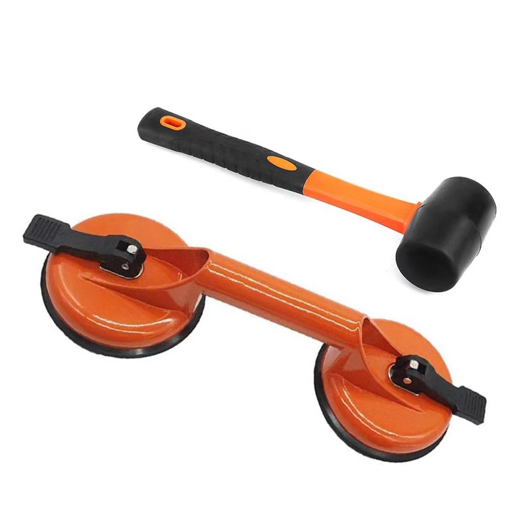 Heavy Duty Glass Suction Cup Elevator Aluminum Buckle Plate Disassembly Assembly Tool Countertop Seamless Splicer for Improvemen