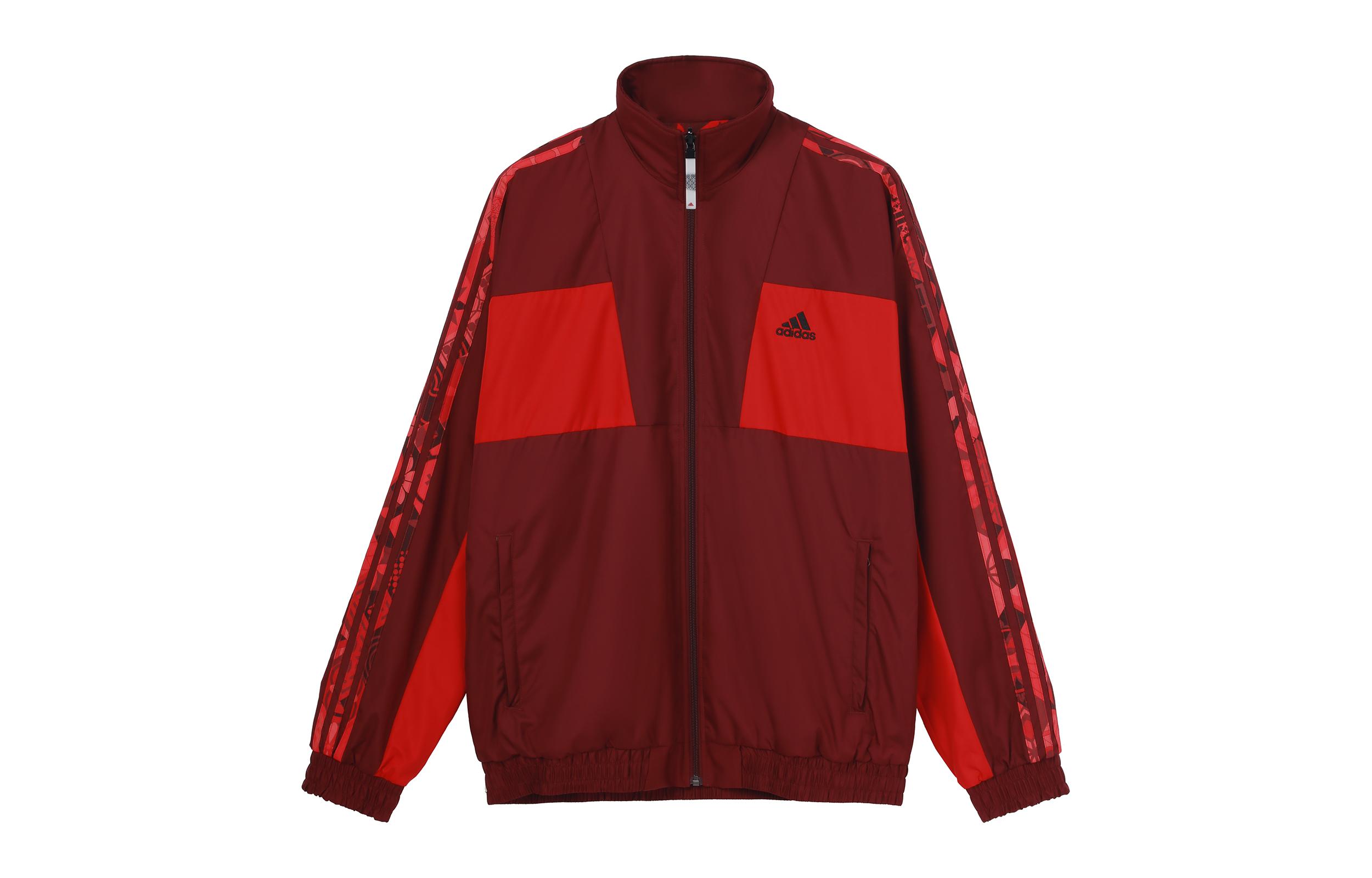 Adidas Jackets Men s Red Stand Collar Moderate Other HC0270 M