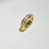 Eleganter Vollbohr-Ring Minimalistischer Fingerring Mode Drehbarer Ring Party