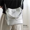 Vita Felice Mesh Drawstring Bag for Women [VITAFELICE] 2-way Sib-20095p (Silver)