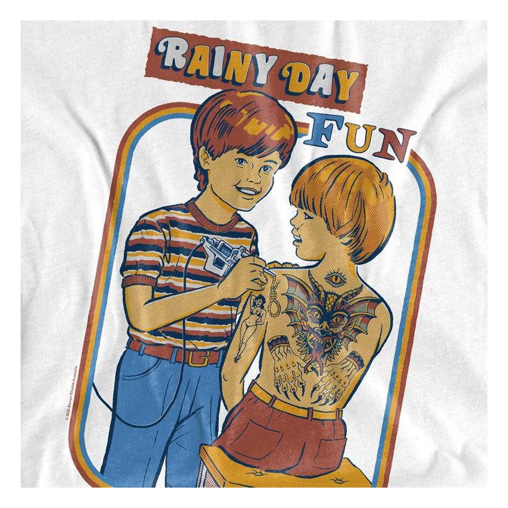 Steven Rhodes Unisex Adult Rainy Day Fun Long-Sleeved T-Shirt