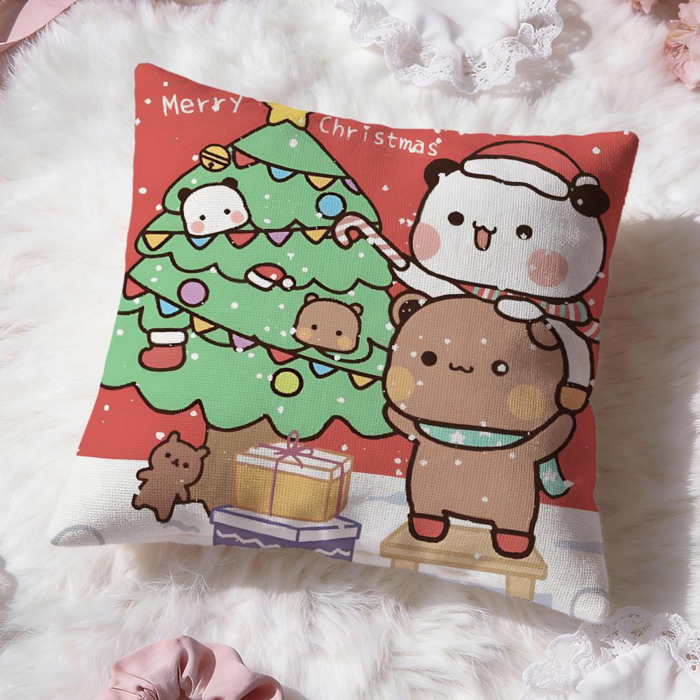 

Cute BUBU DUDU Cushion Cover Premium Comfort Reversible Pillow Cove -Two in One Design for Any Room & Car Interior 30cmx30cm