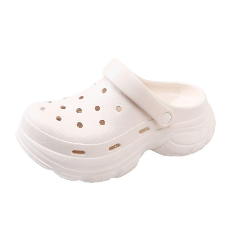New Platform Hole Shoes Women's Summer Wear Non-slip Bag Head Beach Sandals