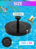 13/18cm Solar Fountain Pump Floating Solar Panel Bird Baths Water Fountain with 6 Nozzles For Garden Water Pool Pond Decor