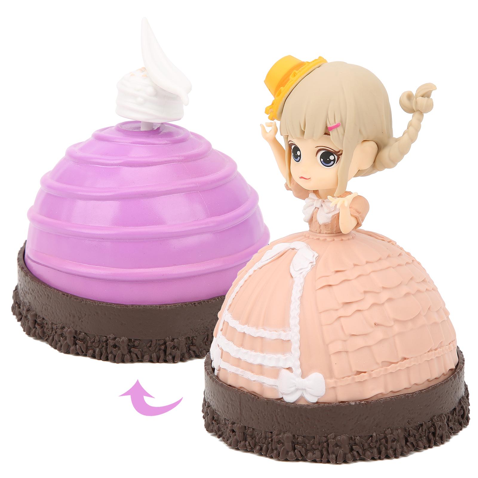 Cartoon PVC Princess Doll Toy Decoration Birthday Gift Children Baby Girl Doll Model Toy