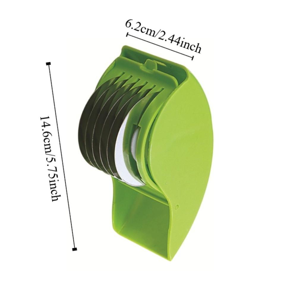 Manual Vegetable Chopping Roller 6 Wheel Stainless Steel Scallion Mincer Effort-saving Detachable Scallion Roller Cafeteria