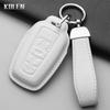 Genuine Leather Auto Smart Key Fob Cover Case Housing Fit For Toyota Prius Camry Corolla Chr C-Hr Rav4 Land Cruiser Prado 2 3 4 Button Auto