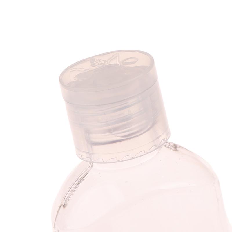 30/50/60Ml Empty Portable Bottle With Carabiner Hook Outdoor Travel Hand Sanitizer Reusable Plastic Squeeze Bottles Storage Tool