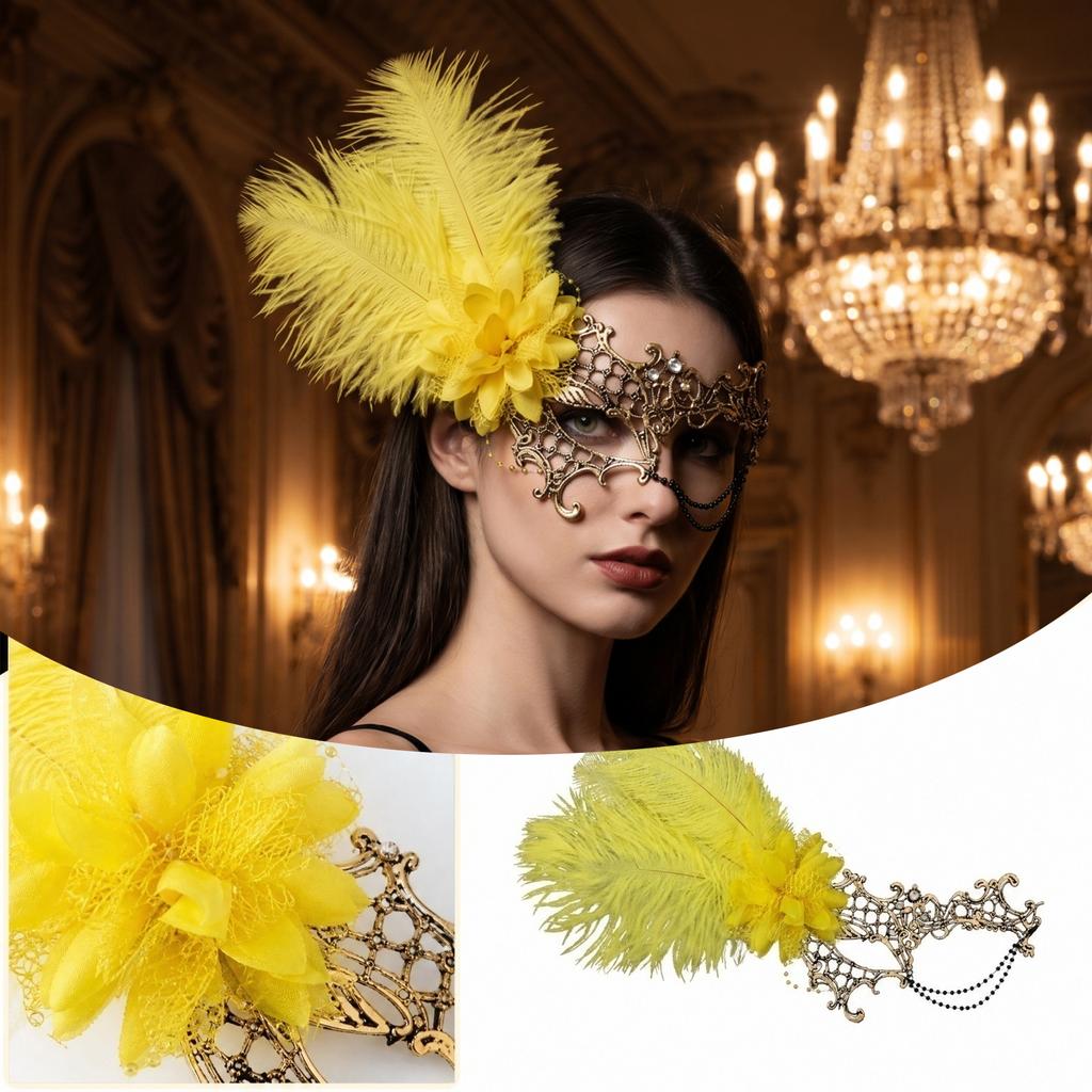 Unisex Eye with Feather and Lace for Masquerade Ball Party Decoration