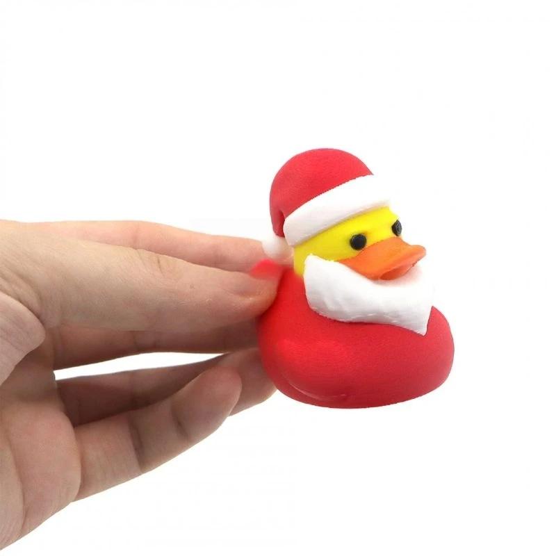 Mini Weihnachtsentenmodell Ornament Festliche Tischdekorationen Niedliches Entenspielzeug für Weihnachtsbaum Geschenke für Kinder