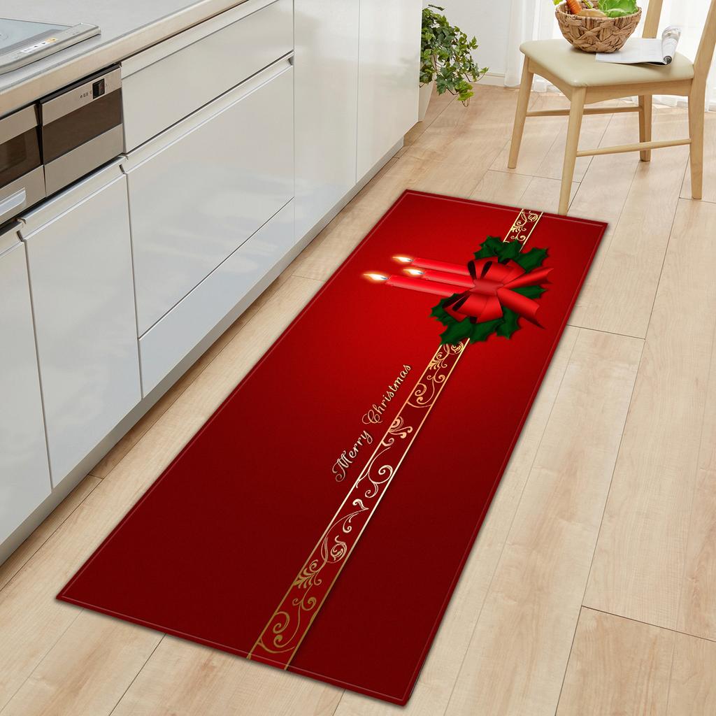 Christmas Kitchen Sand Carpet Doormat Long Floor Mat