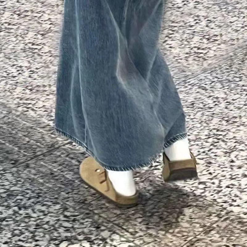 Boston Women's Shoes New Mint Wave 2025 Versatile Cork Bottom Ultra Lightweight Ins Half Pack Outer Wear Bag Head Drag