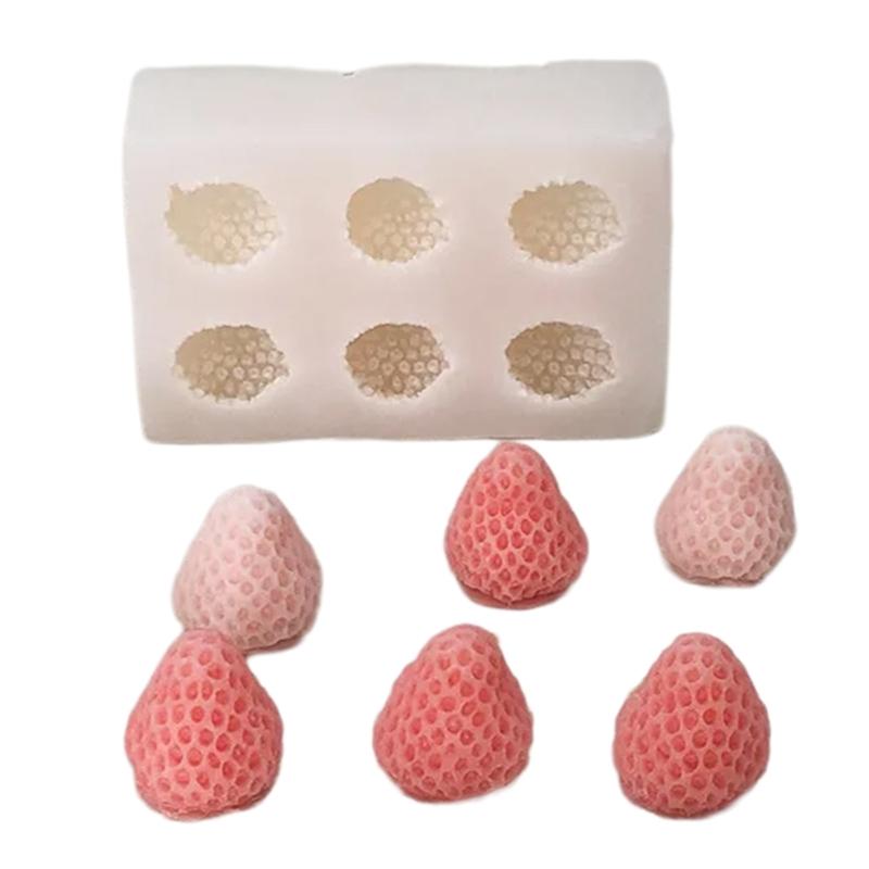 Strawberry Silicone Molds 3D Silicone Molds Craft Moulds Strawberry Shaped Silicone Soap Molds Silicone  for