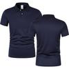 2025 Neues Sommer Herren Kurzarm Hemdkragen T-Shirts Neues Einfarbig Lässiges Poloshirt Trendig Atmungsaktiv Locker Basis Spleiß Oberteil