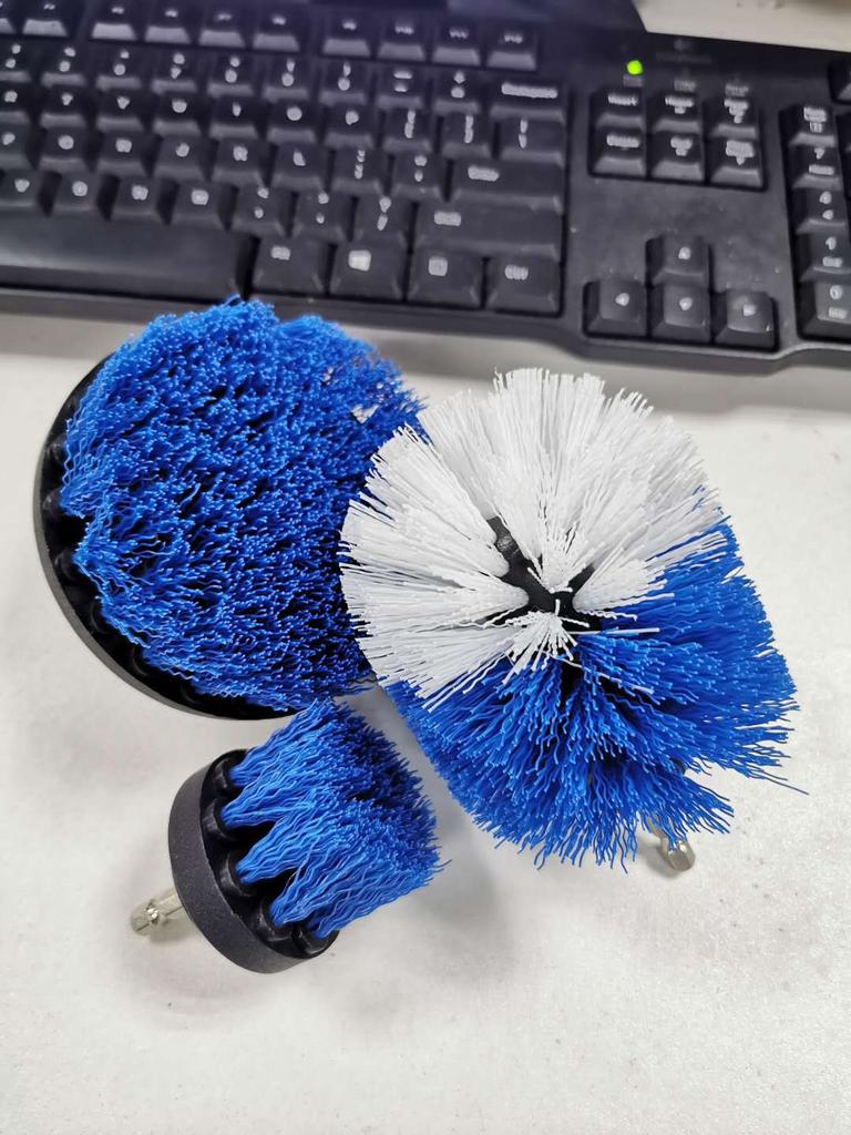 2/3.5/4'' Electric Scrubber Brush Drill Extension Rod All Purpose Cleaner Car Detailing Brush Tool Rim Brush Set Car Cleaning