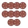 Pack of 10 120mm 6 Hole Sandpaper Sanding Discs Pads For Variable Speed Grinders And Surfaces Preparation
