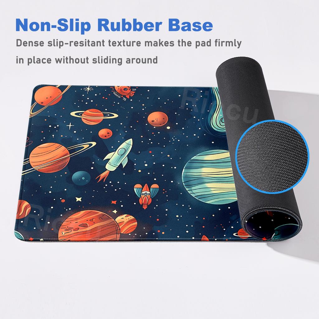 Planets Pattern Mouse Pads Gamer Space Universe Game Home Computer Keyboard Table Carpet Office Accessories Anti-slip Rubber Mat