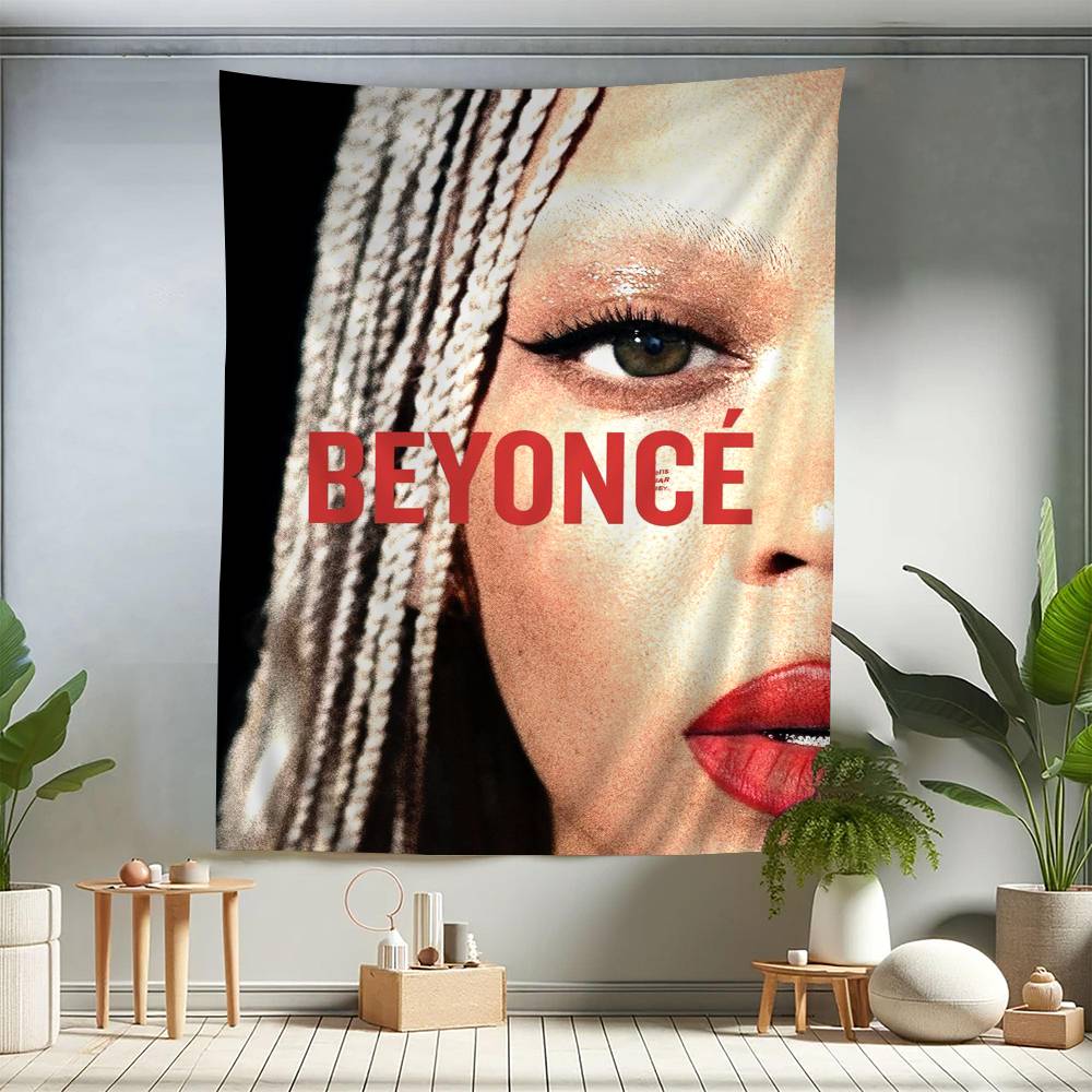 BBeyonce Hot Singer Colorful Tapestry Wall Hanging Bohemian Wall Tapestries Mandala Wall Art Decor