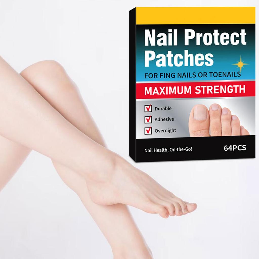 Nail Care Stickers, Onychomycosis Nail Stickers, Toenail Stickers, Skin Tone Stickers, Ingrown Nails, Thickening Toe Stickers(64pc)