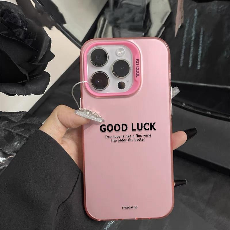 Applicable to Apple 11/11 mobile phone case, simple Huawei p11pro couple 11 advanced sense 11 English GOODLUCK