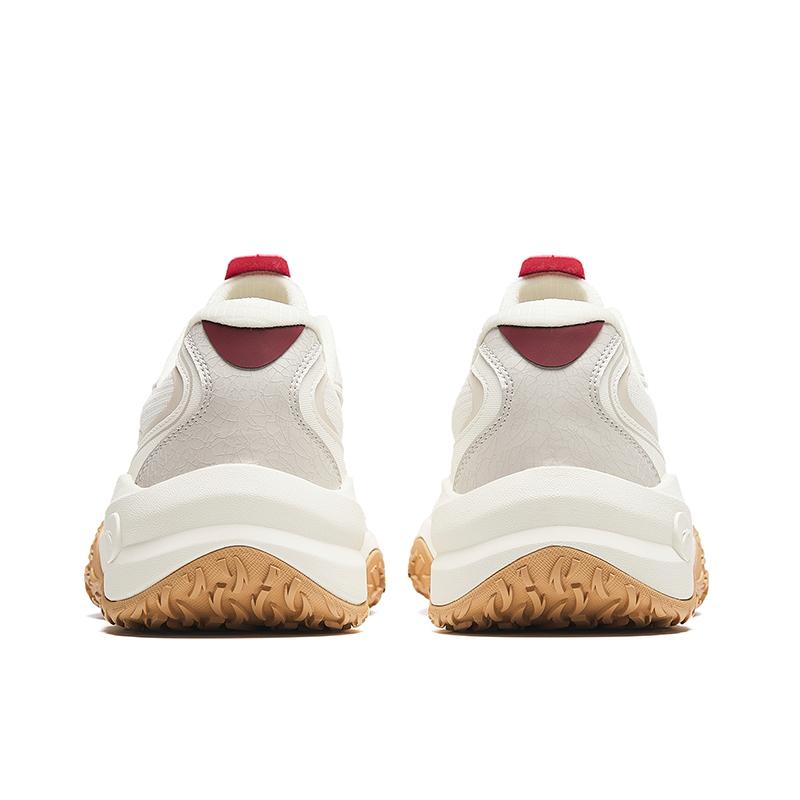 New Anta Low Top Casual Shoes Men's White Gray Red 912418870-4