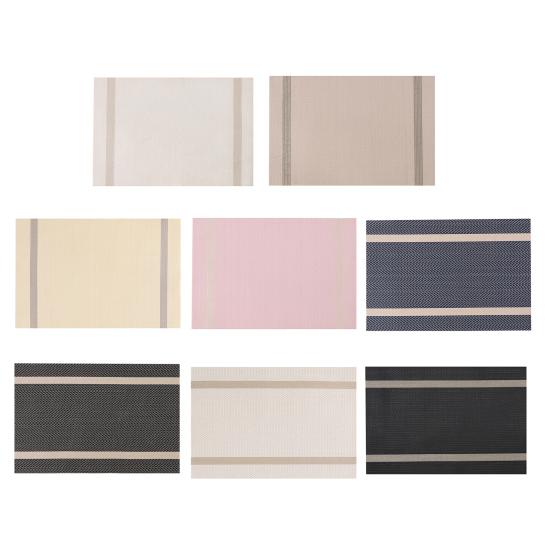 Placemats Heat Resistant Place mats for Dining Table, Washable Non-Slip PVC Place Mats for Party Kitchen Dining Decor