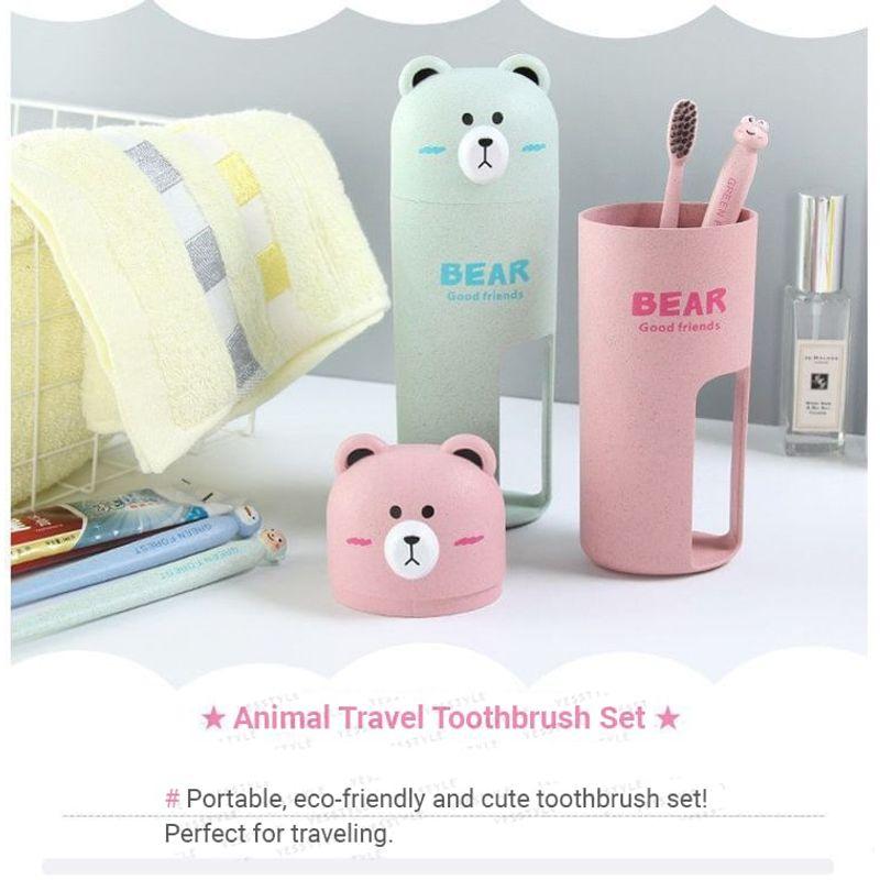 Chimi Chimi - Animal Travel Toothbrush Set