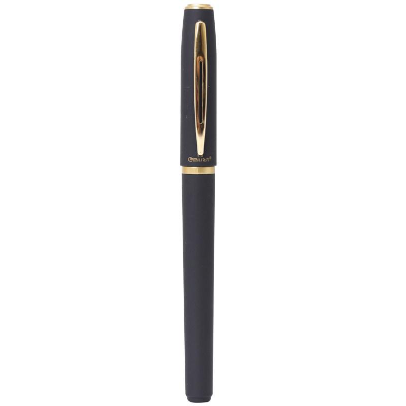 Business Signature Calligraphy Pen 0.7mm Black, Large Refill, Water-Based, for Office Use