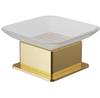 Excellent Riko Glass Tabletop Soap Dish Gold DOEX.1613GL