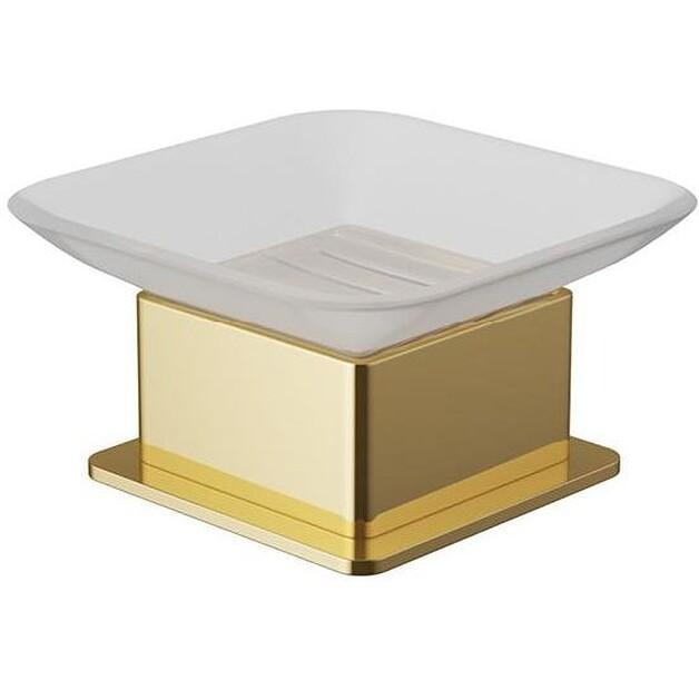 Excellent Riko Glass Tabletop Soap Dish Gold DOEX.1613GL