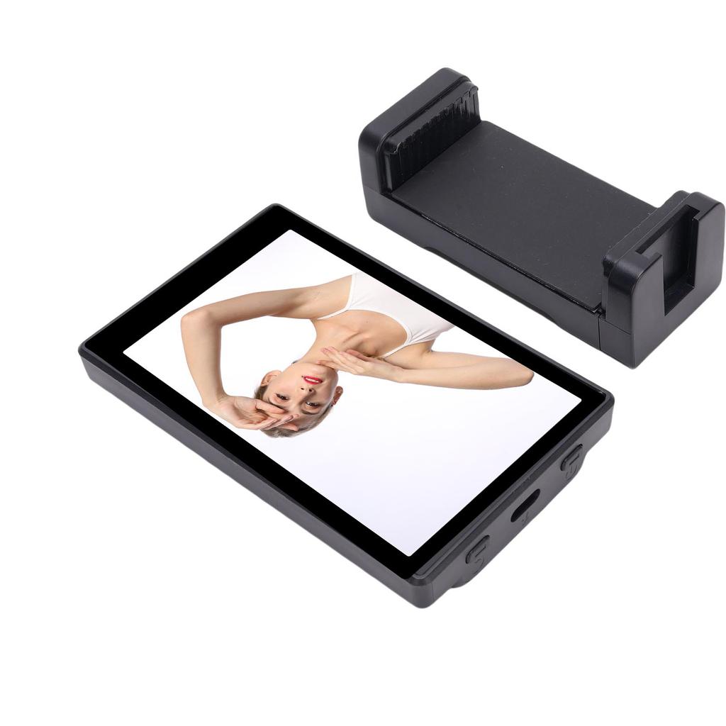 Phone Vlog Selfie Display Screen Magnetic Phone Clamp Rear Camera Selfie Screen for Live Streaming Video Recording
