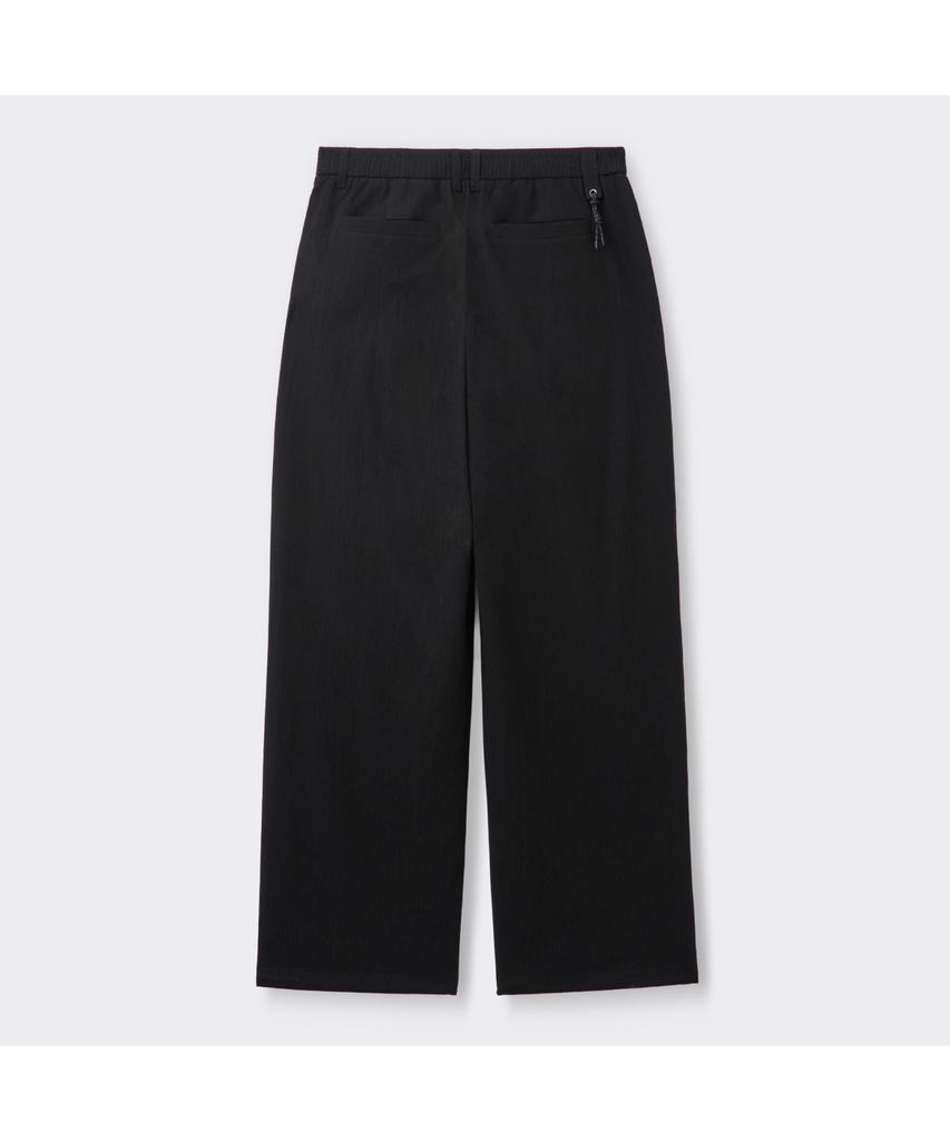 Keoseuuteommellou [Online Only] Black Crinkled Wide Fit Pants Cqpam26211Bkx