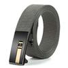 Men'S Toothless Automatic Buckle Woven Canvas Belt Belt Casual Nylon Tactical Pants Belt Military Training Outdoor Belt