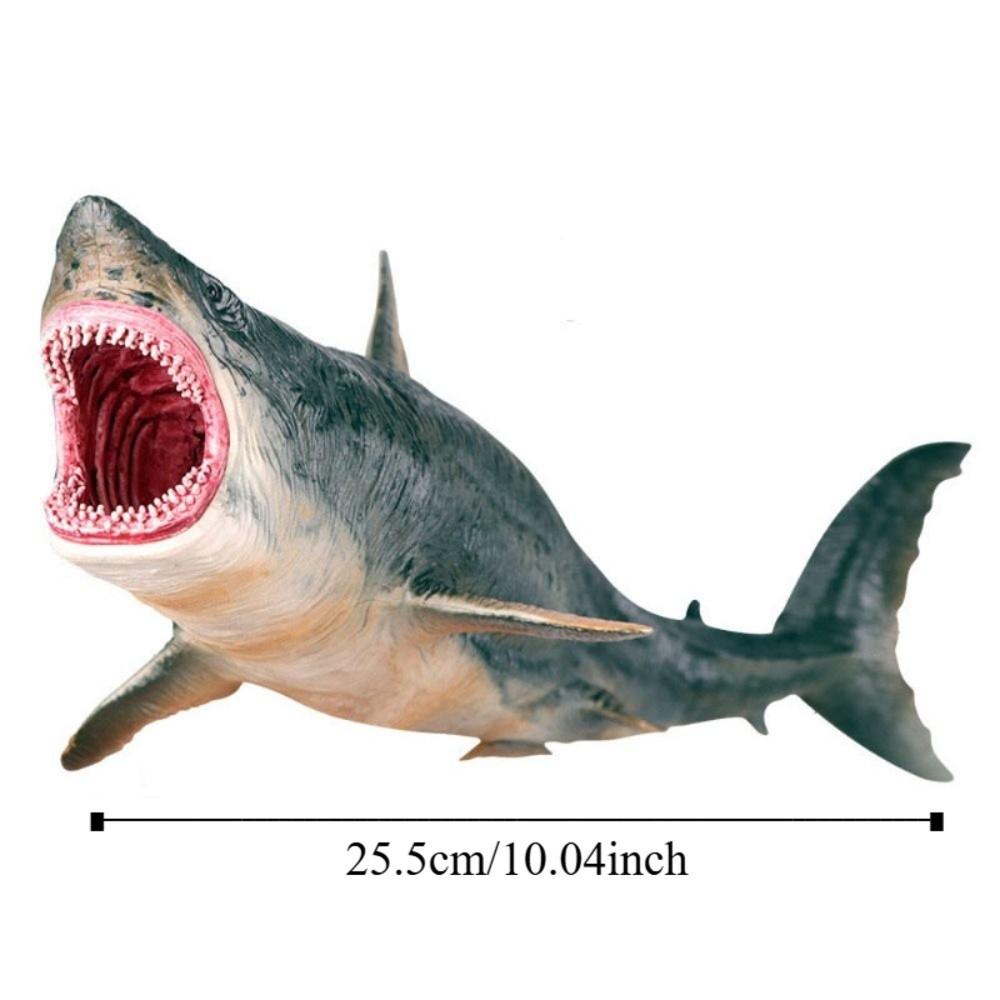 Plastic Ocean Animals Ornaments Realistic Simulated Shark Decorations  Children Toys