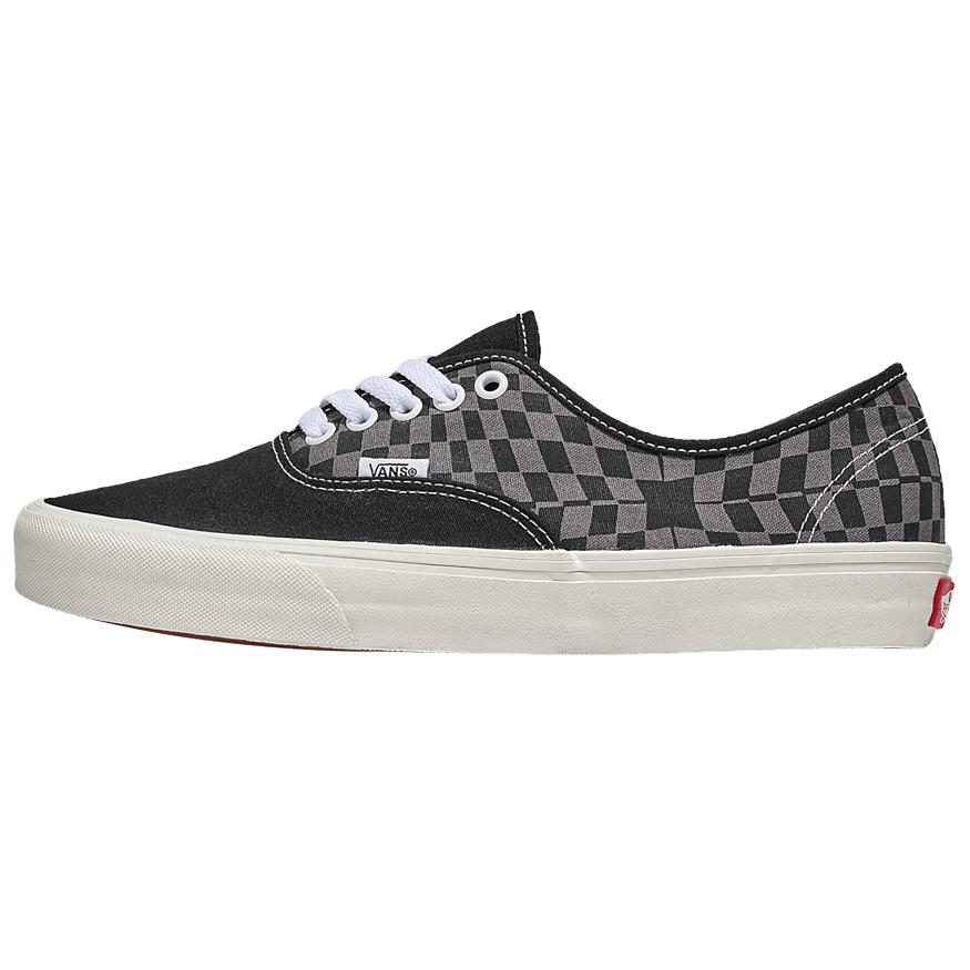 Vans Authentic Mens Low Top Canvas Shoes Black Gray VN000D7YBLK