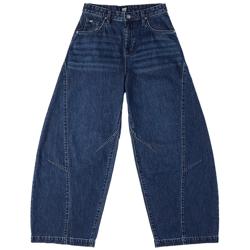 Lee Women s Loose Barrel Curved Jeans - Dark Blue 26