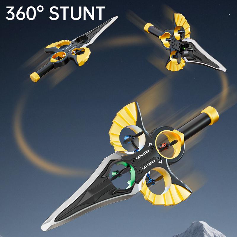 New YP3 Foam Flying Sword Aircraft Remote Control Four Axle Fighter Wrestle Resistant Aerial Stunt Children Model Airplane