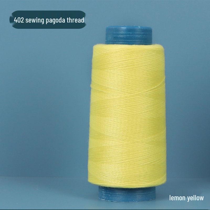 402 Polyester Thread: Black & White Sewing Thread for Hand Needlework and Household Sewing Machines