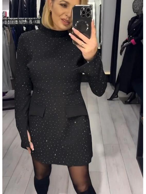 2025 European & American Women s Spring/Summer Rhinestone Slimming Dress XL