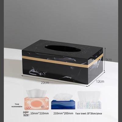 SEFASHYOH Nordic Faux Marble Tissue Box