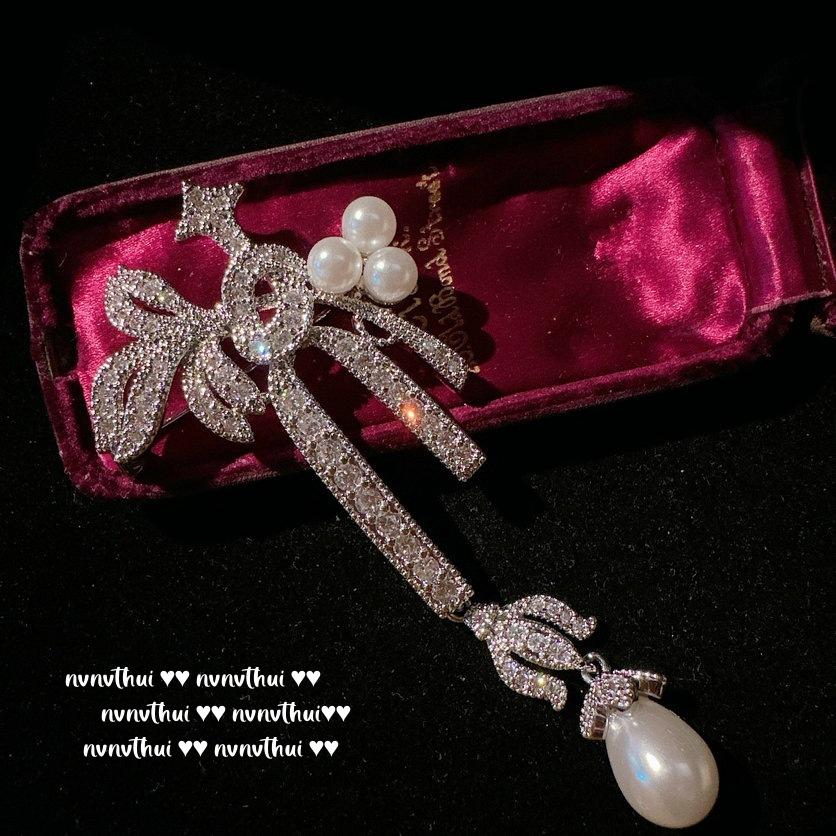 Creme Rose Edelstein Perlen Brosche Vintage 18 Karat Vergoldet, Iris Lila Zirkon Blumen Brosche, Kombination