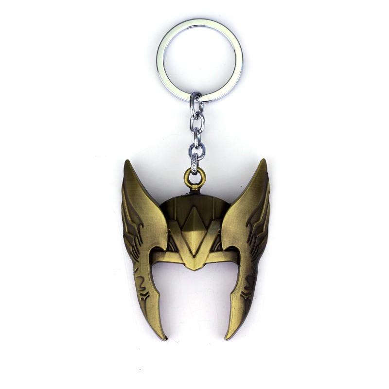 Premium Avengers Thor Mask Alloy Key Chains Keyfob Keyring Gifts Collectible For Fans