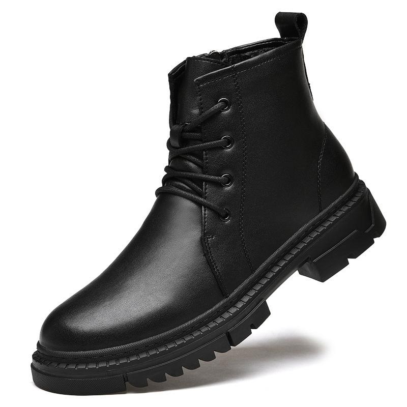 

Ботинки Мартина мужские высокие мужские ботинки высокие осенне-зимние модные кожаные ботинки бархатные теплые рабочие ботинки мужские 49