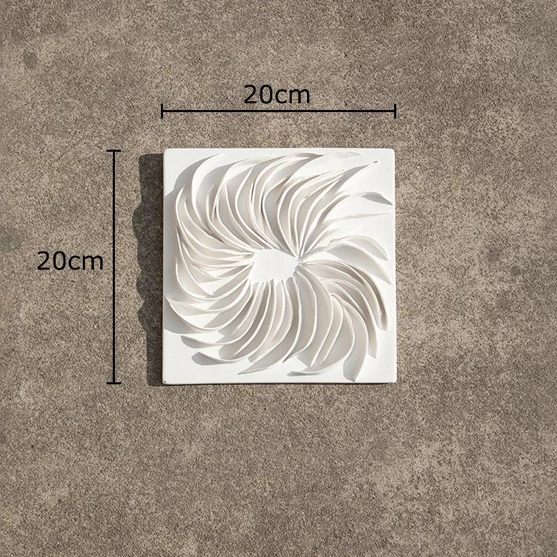 Blooming White Flower Wall Hanging Paintings Living Room Decoration Background Display Wall Mounted Floral Petals Ornaments